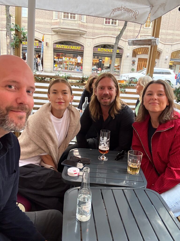 Fredrik Wass, Ellen Spångberg, Nicklas Hermansson och Louise Lundberg.