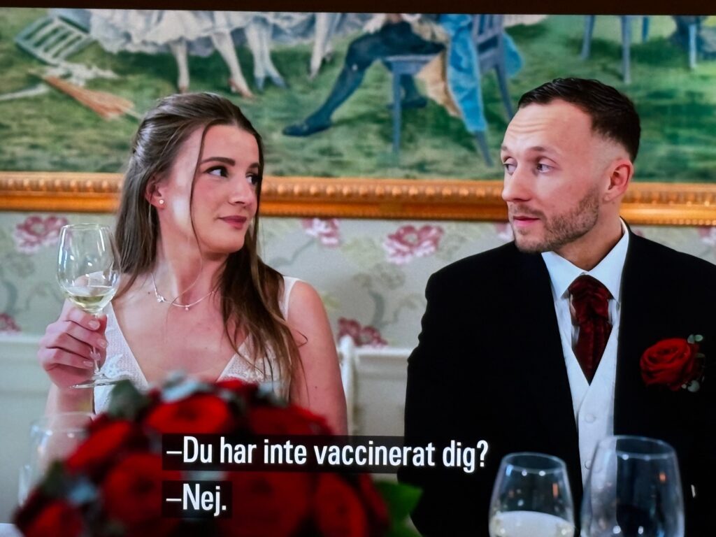Skärmbild ur Gift vid första ögonkastet på SVT.